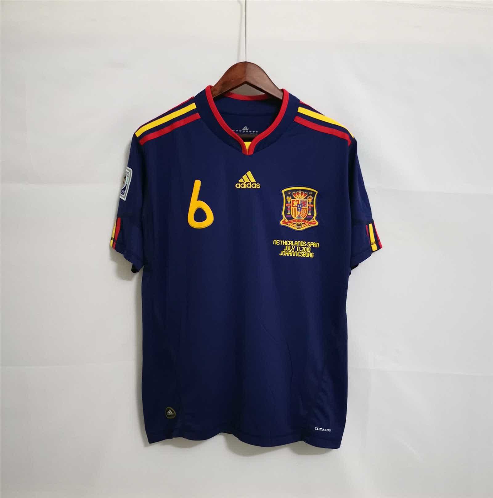 3950f9bc ESPAÑA SUPLENTE RETRO MUNDIAL 2010 - Imagen 1