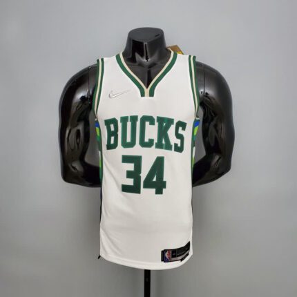 BUCKS WHITE 2022 NBA PLAYER VERSION