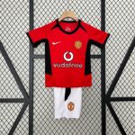 MANCHESTER UNITED TITULAR 2002-04 RETRO KIT NIÑO