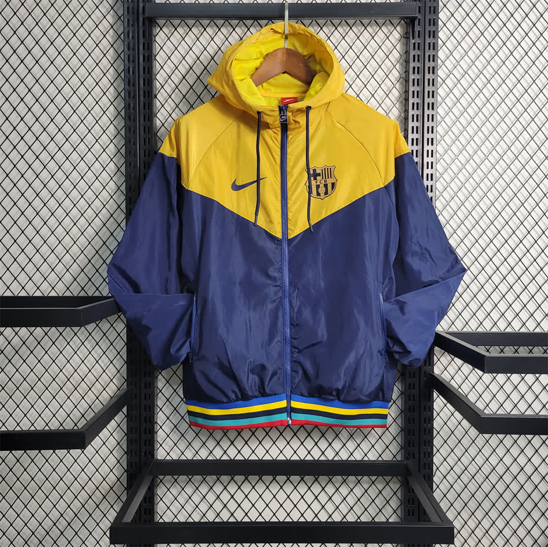 4298d261 BARCELONA CORTAVIENTO ROYAL BLUE YELLOW - Imagen 1