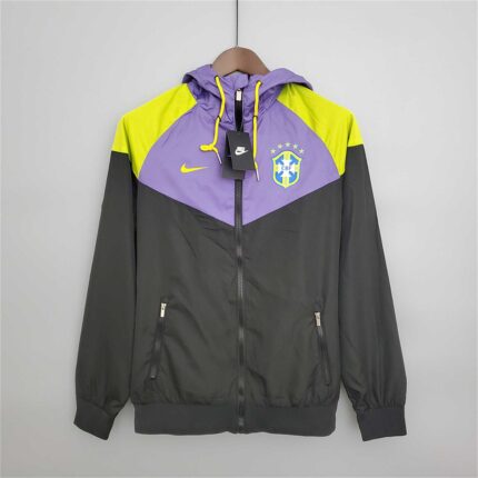 BRASIL CORTAVIENTO NEGRO, AMARILLO Y LILA