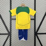 BRASIL TITULAR 2004 RETRO KIT NIÑO - Imagen 2