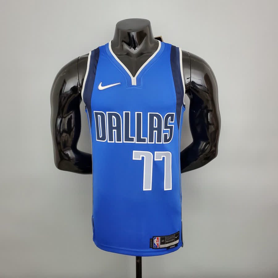 8d66152f DALLAS MAVERICKS 75th ANNIVERSARY LONE RANGER BLUE NBA PLAYER VERSION - Imagen 1