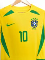 BRASIL TITULAR RETRO MUNDIAL 2002 RIVALDO #10 TALLA XL AJUSTADO (ideal para un L) - Imagen 3