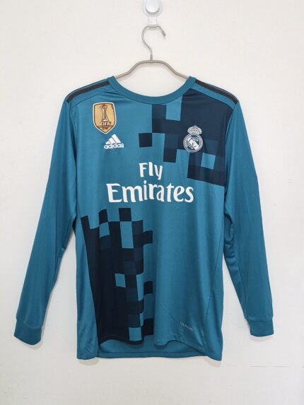 REAL MADRID TERCERA EQUIPACIÓN MANGA LARGA 2017/18 RONALDO 7 TALLA L