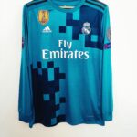 REAL MADRID TERCERA EQUIPACIÓN MANGA LARGA 2017/18 RONALDO 7 TALLA L