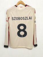 LIVERPOOL SUPLENTE MANGA LARGA 2025/26 PLAYER VERSION SZOBOSZLAI #8 - TALLA L (AJUSTE M) - Imagen 2