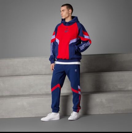 ARSENAL JACKET SET AZUL Y ROJO CASACA Y PANTALÓN CON CAPUCHA