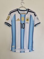 ARGENTINA TITULAR PLAYER VERSION FINAL MUNDIAL 2026 - MESSI #10 - ETIQUETA L (CALCE REAL M)