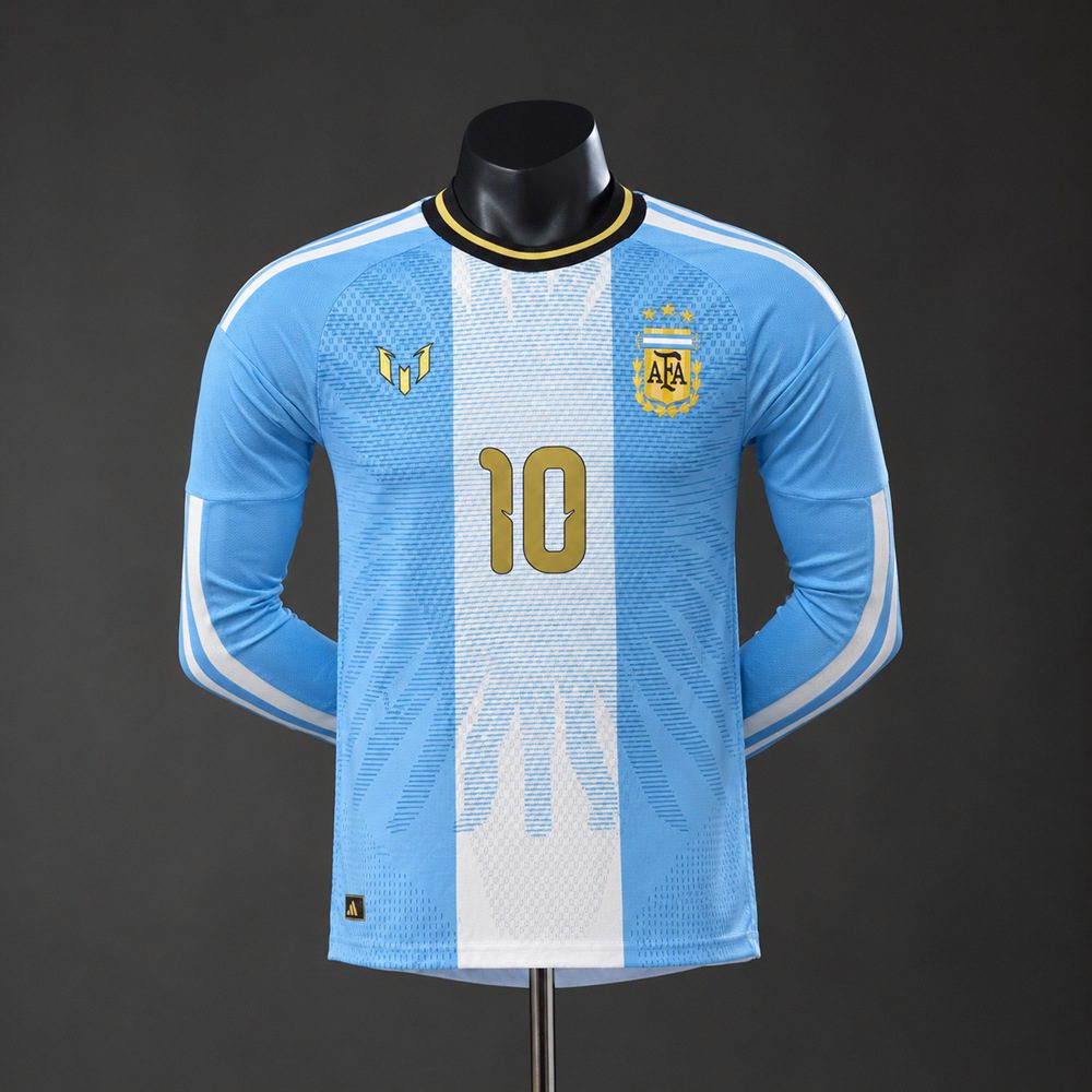 02d061b5 ARGENTINA EDICIÓN ESPECIAL MESSI #10 PLAYER MANGA LARGA 2026 - Imagen 1